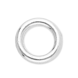 Roestvrij stalen (RVS) stainless steel onderdelen dichte ring 5mm Silver