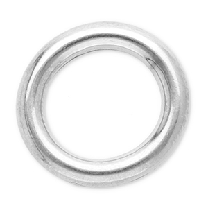 Roestvrij stalen (RVS) stainless steel onderdelen dichte ring 12mm Silver