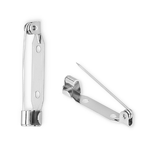 Roestvrij stalen (RVS) Stainless steel onderdelen brochespeld Silver