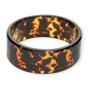 Resin armbanden bangle Transparent amber brown-black