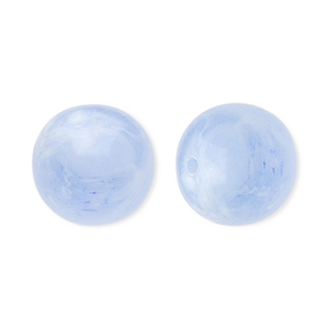 12 mm acryl kralen rond Blue-marble