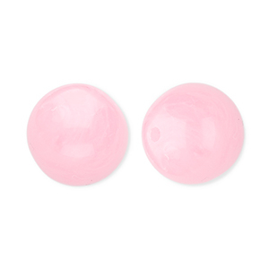 12 mm acryl kralen rond Pink-marble