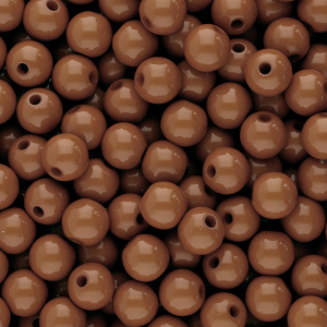8 mm acryl kralen shiny Dark cognac brown