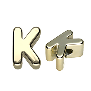 Letterkralen van acryl letter K Gold