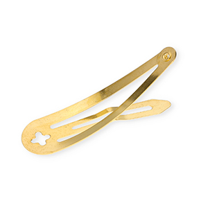 Onderdelen metaal haarclip met oogje Gold