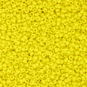 Miyuki rocailles 15/0 Opaque Yellow 15-0404