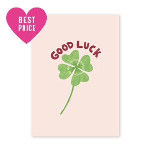 BY31&reg; Sieraden kaartjes "Good luck" Light pink-green-rust red