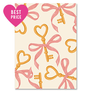 BY31&reg; Sieraden kaartjes sleutels Off white-red-gold