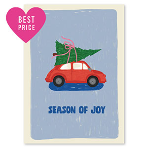 Sieraden kaartjes "Season of joy" Blue-red-green