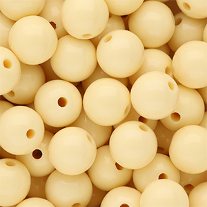 14 mm DQ acryl kralen shiny Pastel yellow 11-0616 TPG