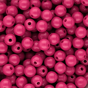 10 mm DQ acryl kralen shiny Rose violet 17-2624 TCX
