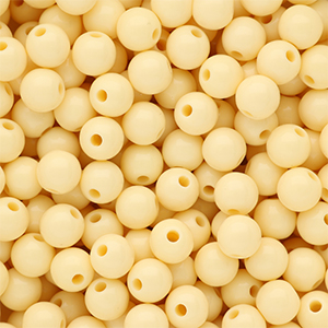 10 mm DQ acryl kralen shiny Pastel yellow 11-0616 TPG