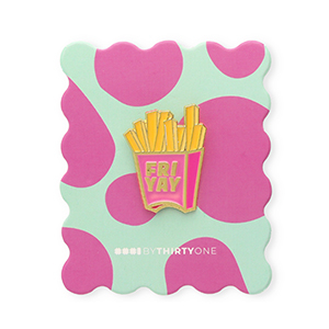 BY31&reg; Pin "Fri yay" op kaartje Mint turquoise-multicolour pink-multicolour yellow-gold