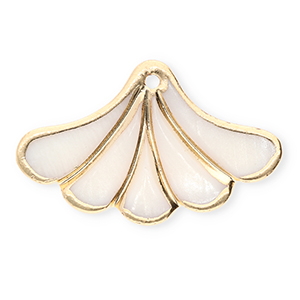 Schelp hangers specials waaier White-gold
