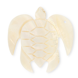 Schelp hangers specials schildpad White-light peach