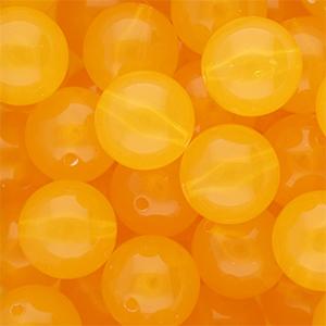 16 mm DQ&reg; acryl kralen shiny Warm yellow