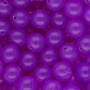 12 mm DQ&reg; acryl kralen shiny Purple