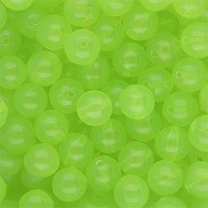 10 mm DQ&reg; acryl kralen shiny Light green