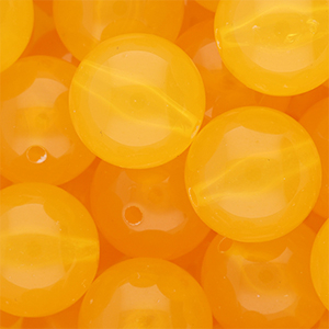 20 mm DQ&reg; acryl kralen shiny Warm yellow