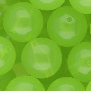 20 mm DQ&reg; acryl kralen shiny Light green