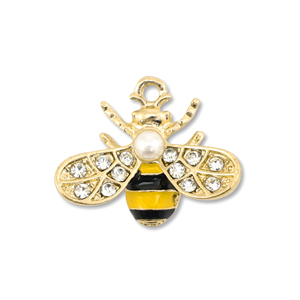 Bedels metaal enamel bij Gold-yellow-black