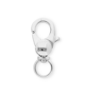 Roestvrij stalen (RVS) Stainless steel onderdelen karabijnslot Silver