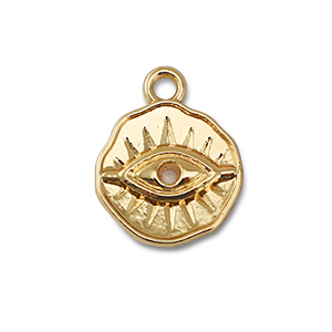 Bedels metaal alziend oog Peach gold