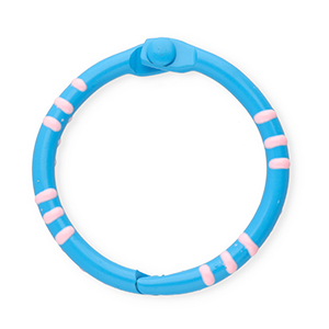 Gekleurde onderdelen sleutelhanger ring Dark blue-light pink
