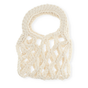 Handgemaakte gehaakte tasjes Off white