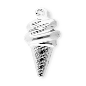 Roestvrij stalen (RVS) Stainless steel statement broches ijslolly Silver