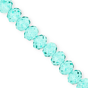 Top Facet kralen 12x9mm disc Turquoise green