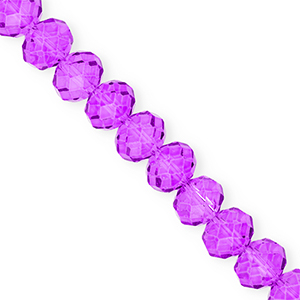 Top Facet kralen 12x9mm disc Grape purple