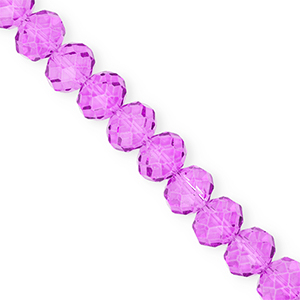 Top Facet kralen 12x9mm disc Purple