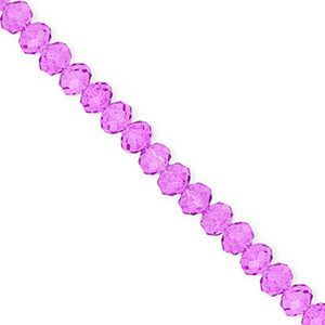 Top Facet kralen 6x5mm disc Purple