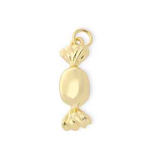 Brass TQ metaal bedels snoepje Gold