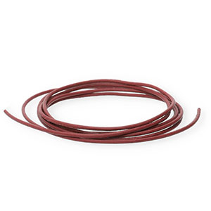 DQ leer rond 1mm Winery brown