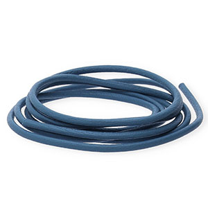DQ leer rond 2mm Dark blue