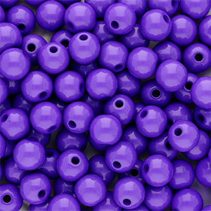 8 mm acryl kralen shiny Dark purple