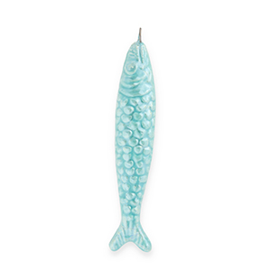 DQ&reg; Grieks keramiek hangers sardine Turquoise blue