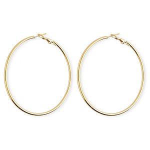 Roestvrij stalen (RVS) Stainless steel oorbellen&nbsp;/&nbsp;creolen Gold