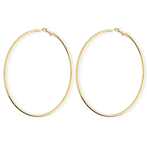 Roestvrij stalen (RVS) Stainless steel oorbellen&nbsp;/&nbsp;creolen Gold