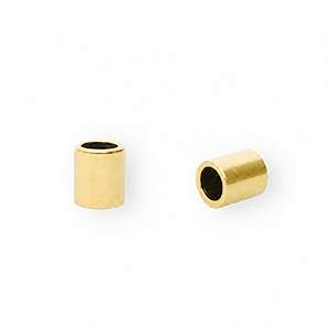 Roestvrij stalen (RVS) Stainless steel onderdelen eindkap &Oslash;2.5mm Gold