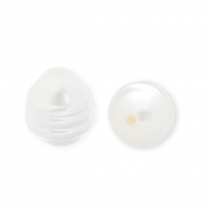 Imitatie zoetwaterparels ei-vormig White