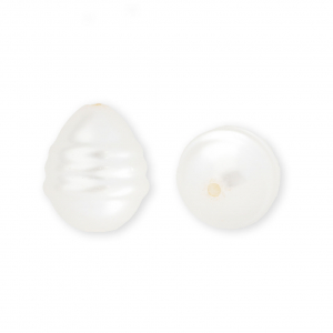Imitatie zoetwaterparels ei-vormig White