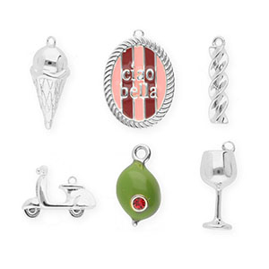 BY31&reg; Eco-brass metaal bedels voordeelverpakking (6&nbsp;stuks) Silver-olive green-light pink-red