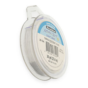26 Gauge Artistic Wire Silver plated Tarnish resistant Silver