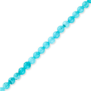 6mm natuursteen kralen Aquamarine blue