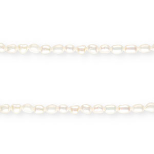 BQ Zoetwaterparels nugget rond 6-7mm Naturel white