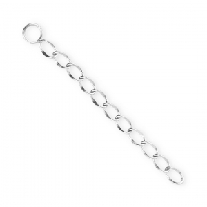 BY31&reg; Roestvrij stalen (RVS) Stainless steel jasseron bedels gourmetschakel Silver