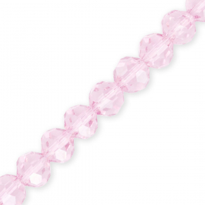 Top Facet kralen rond 10 mm Light pink